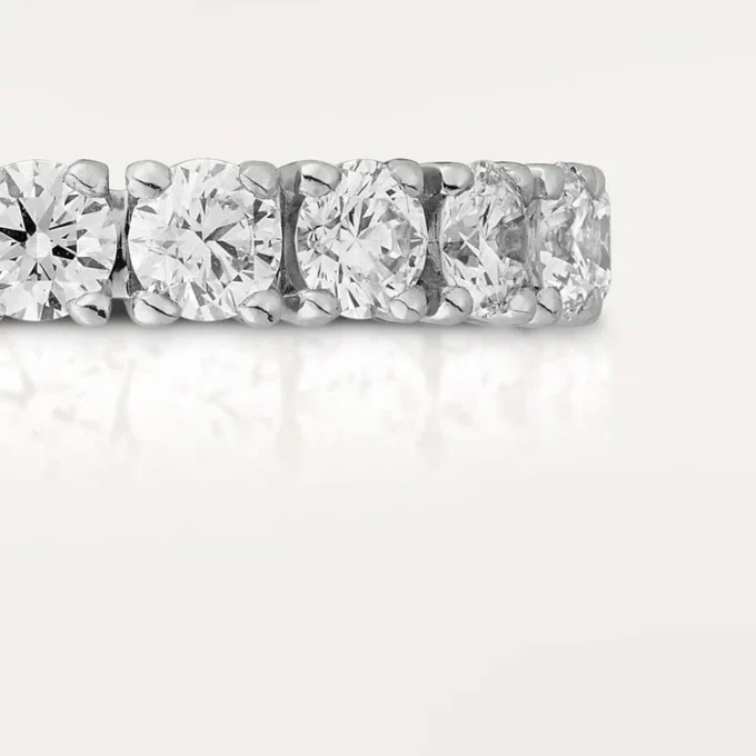 Cartier Destinee Wedding Band, 4.1 Mm Width, Paved