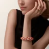 Cartier Libre Tressage Bracelet, Coral