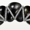 Cartier Libre Tressage Bracelet, Obsidian, Diamonds
