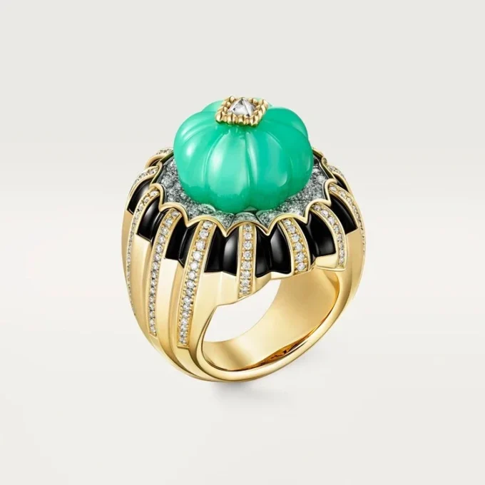 Cartier Libre Tuttitutti Ring, Chrysoprase, Diamonds