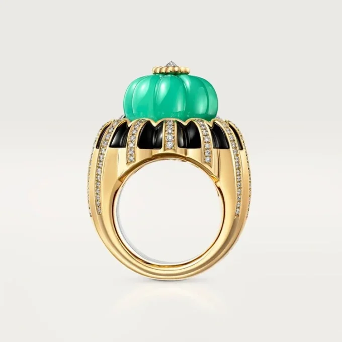 Cartier Libre Tuttitutti Ring, Chrysoprase, Diamonds