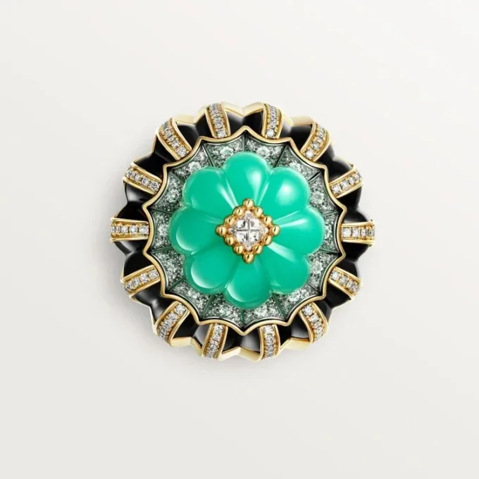 Cartier Libre Tuttitutti Ring, Chrysoprase, Diamonds