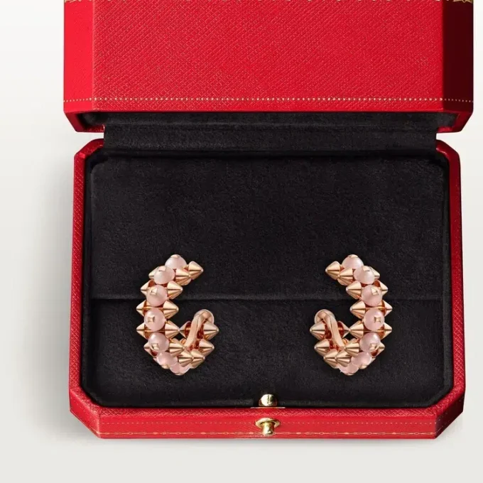 Clash De Cartier Earrings, Pink Chalcedony