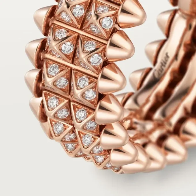 Clash De Cartier Ring, Double Row, Paved