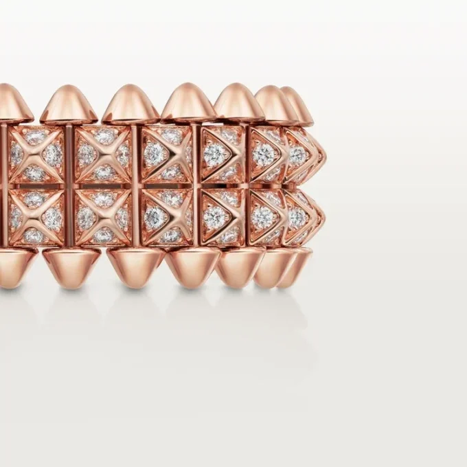Clash De Cartier Ring, Double Row, Paved