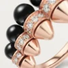 Clash De Cartier Ring, Onyx, Extra-Large Model, Diamonds