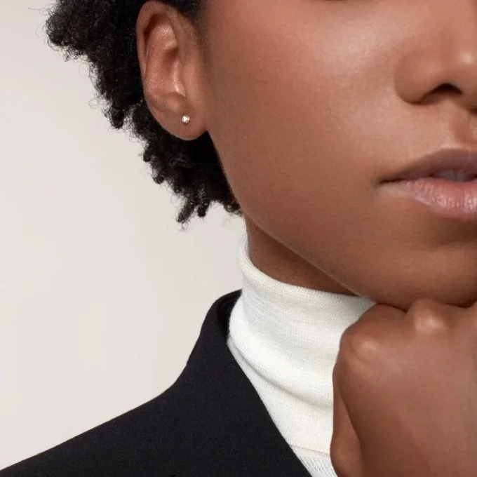 Diamants Legers Earrings Xs – Pink Gold, Diamonds – Cartier