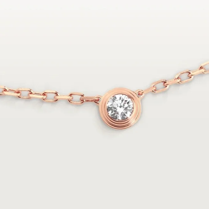 Diamants Legers Necklace, Sm – Pink Gold, Diamond – Cartier