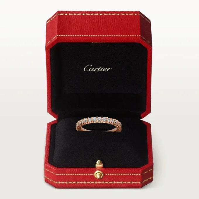 Etincelle De Cartier Wedding Band, 2.6 Mm Width, Paved