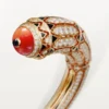 Geometrie & Contrastes Bracelet, Coral, Paved