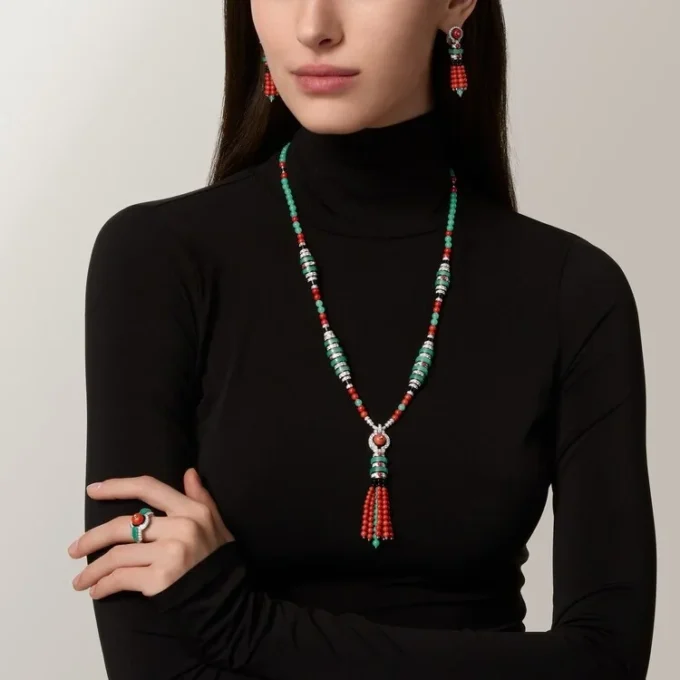 Geometry & Contrastes Necklace
