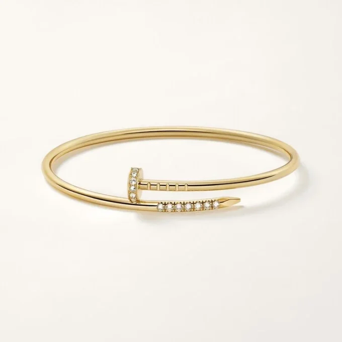 Juste Un Clou Bracelet, Small Model, Reverse-Set Diamonds