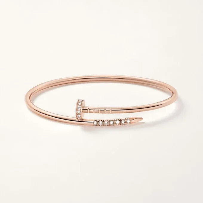 Juste Un Clou Bracelet, Small Model, Reverse-Set Diamonds