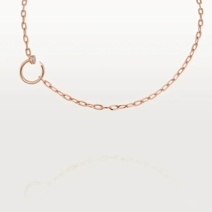 Juste Un Clou – Diamond Chain Necklace in Rose Gold | Cartier Us
