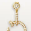 Juste Un Clou Earrings, Double, Paved