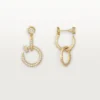 Juste Un Clou Earrings, Double, Paved