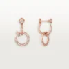 Juste Un Clou Earrings, Double, Paved