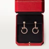 Juste Un Clou Earrings, Double, Paved