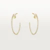 Juste Un Clou Hoop Earrings, Large Model, Paved