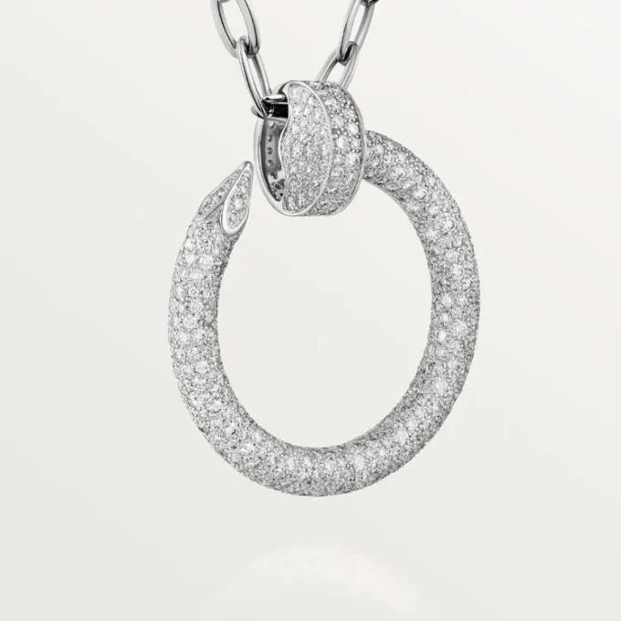 Juste Un Clou Long Necklace, Multiwear, Extra-Large Model, Paved