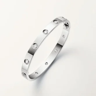 Love Bracelet, Classic Model,10 Diamonds