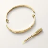 Love Bracelet, Classic Model, Brushed, 4 Diamonds