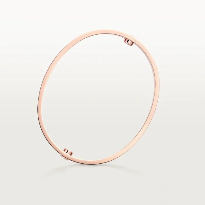 Love Bracelet, Classic Model, Brushed, 4 Diamonds