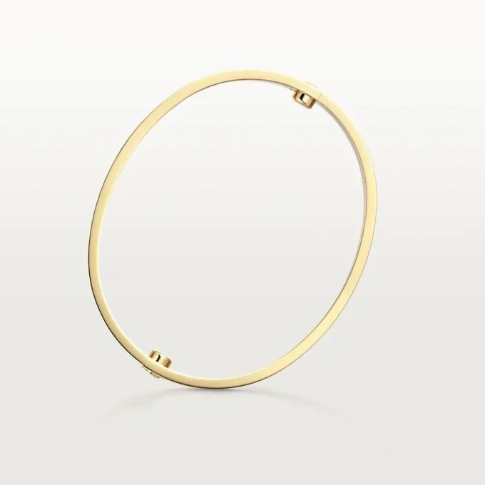Love Bracelet, Classic Model, Brushed, 4 Diamonds