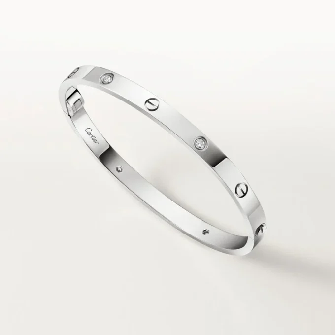 Love Bracelet, Medium Model, 4 Diamonds