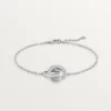 Love Bracelet, on Chain, Paved