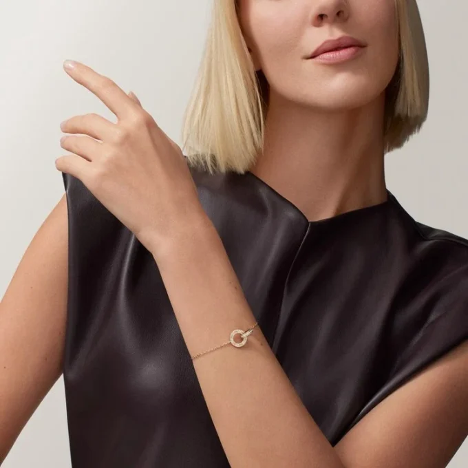 Love Bracelet, on Chain, Paved