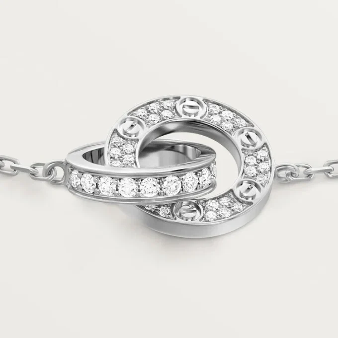 Love Bracelet, on Chain, Paved