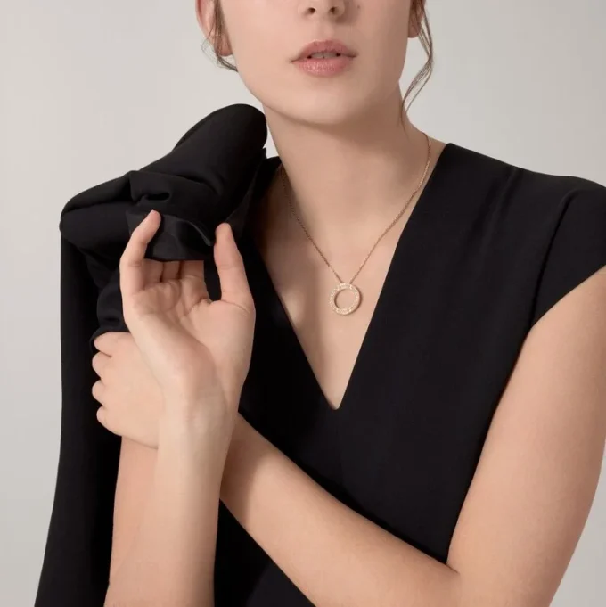 Love Necklace, Diamond-Paved – Yellow Gold, Diamonds – Cartier