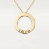 Love Necklace, Diamond-Paved – Yellow Gold, Diamonds – Cartier