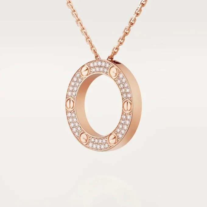 Love Necklace – Pink Gold, Diamonds – Cartier