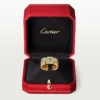 Maillon Panthere Ring, 3 Half Diamond-Paved Rows – Yellow Gold, Diamonds – Cartier