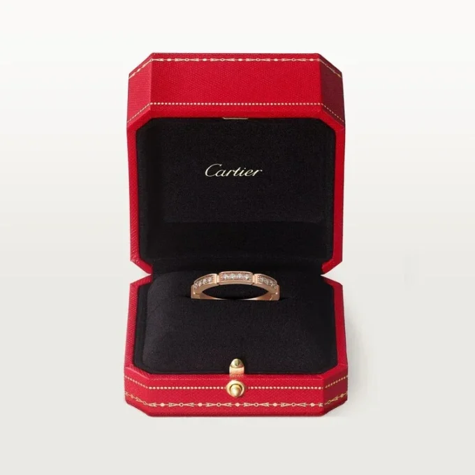 Maillon Panthere Wedding Band – Pink Gold, Diamonds – Cartier