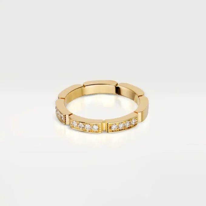 Maillon Panthere Wedding Band – Yellow Gold, Diamonds – Cartier