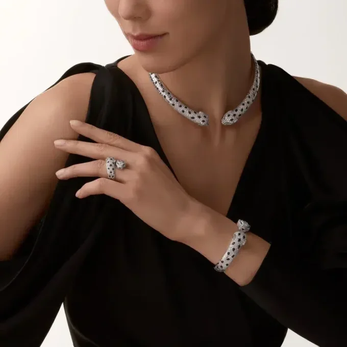 Panthere De Cartier Ring, Articulated, Paved