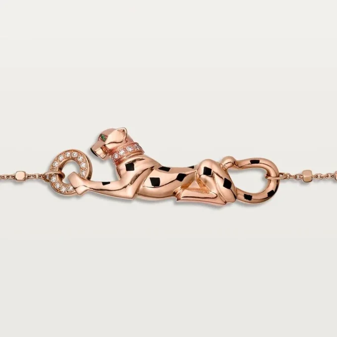 Panthere De Cartier Bracelet – Rose Gold, Tsavorite Garnets, Diamonds – Cartier