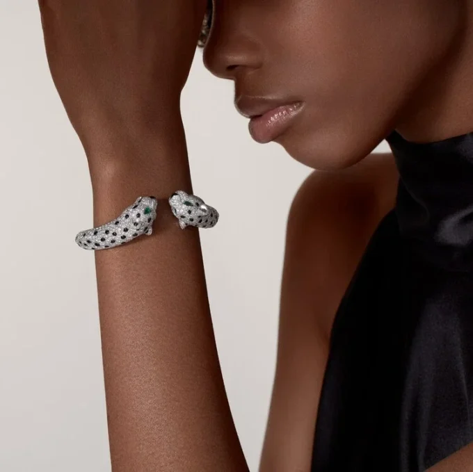 Panthere De Cartier Bracelet, Paved