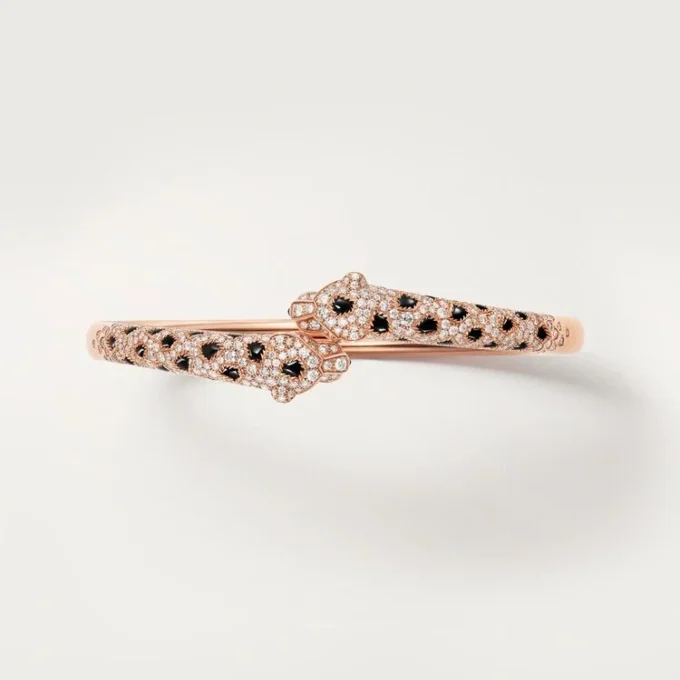 Panthere De Cartier Bracelet, Small Model, Half-Paved