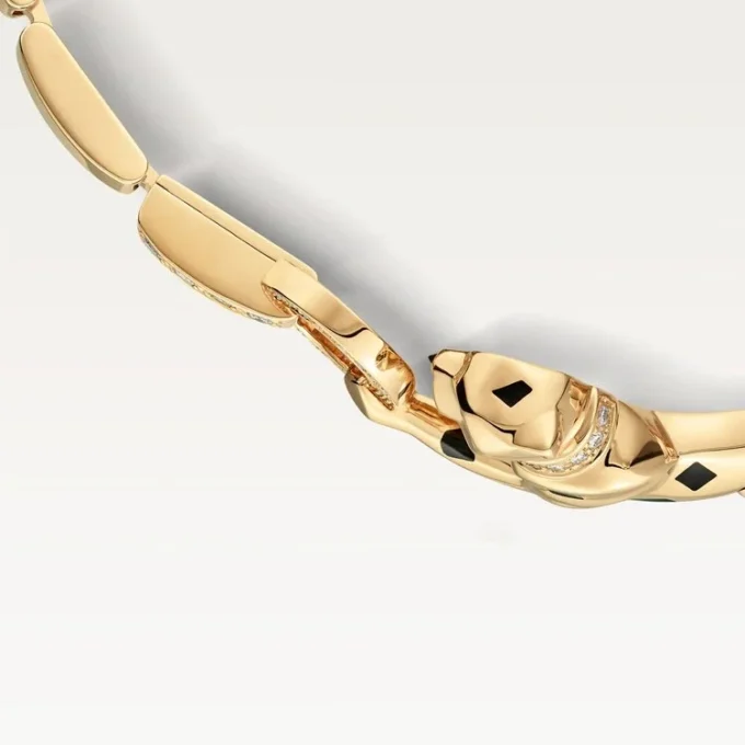 Panthere De Cartier Bracelet – Yellow Gold, Lacquer, Diamond, Tsavorite Garnet, Onyx – Cartier