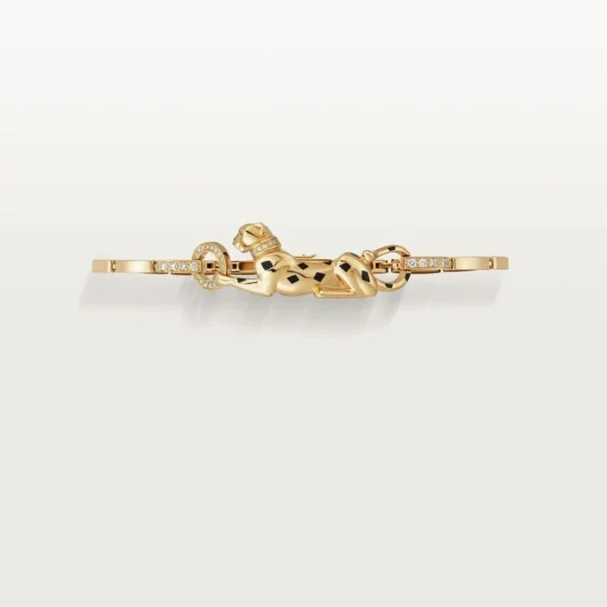 Panthere De Cartier Bracelet – Yellow Gold, Lacquer, Diamond, Tsavorite Garnet, Onyx – Cartier
