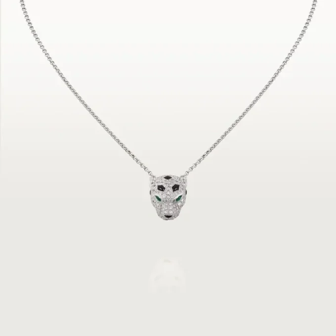 Panthere De Cartier Diamond Necklace, White Gold | Cartier Us