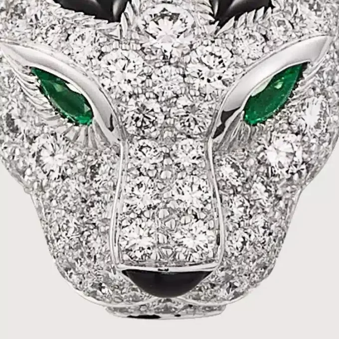 Panthere De Cartier Diamond Necklace, White Gold | Cartier Us