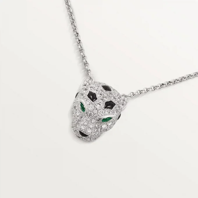 Panthere De Cartier Diamond Necklace, White Gold | Cartier Us