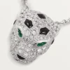 Panthere De Cartier Diamond Necklace, White Gold | Cartier Us