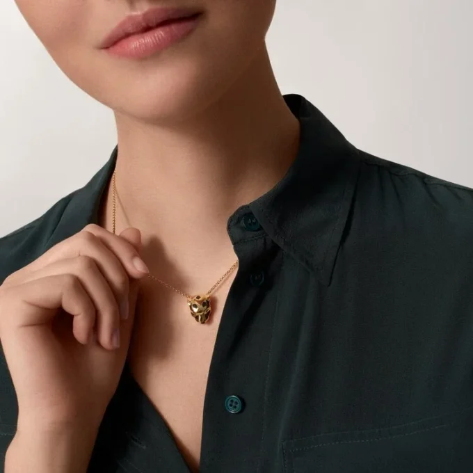 Panthere De Cartier Pendant Necklace, Yellow Gold | Cartier Us