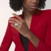 Panthere De Cartier Ring, Articulated, Paved